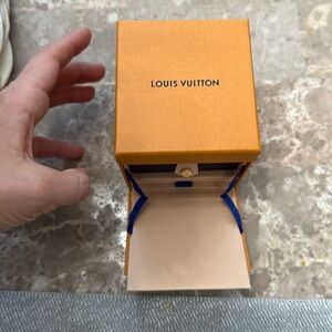 Louis Vuitton Blue and Gold Jewelry Box